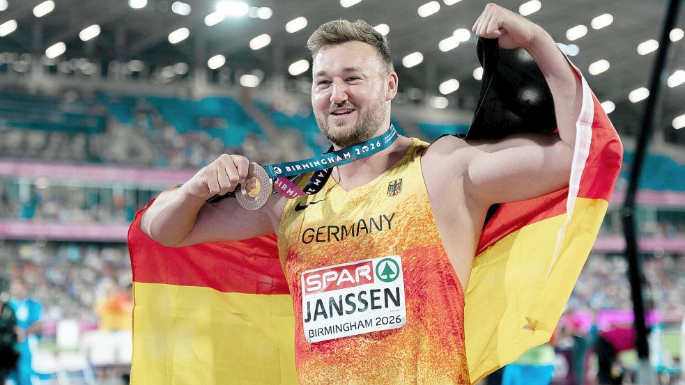 Henrik Janssen genoss in Birmingham den größten sportlichen Moment seines Lebens. Fotos: Imago