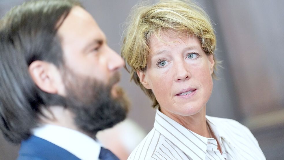 Christina Block bestreitet die Vorwürfe der Anklage. Foto: Marcus Brandt/dpa Pool/dpa