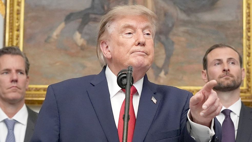 US-Präsident Trump droht dem Iran einmal mehr mit drastischen Worten. Foto: Jacquelyn Martin