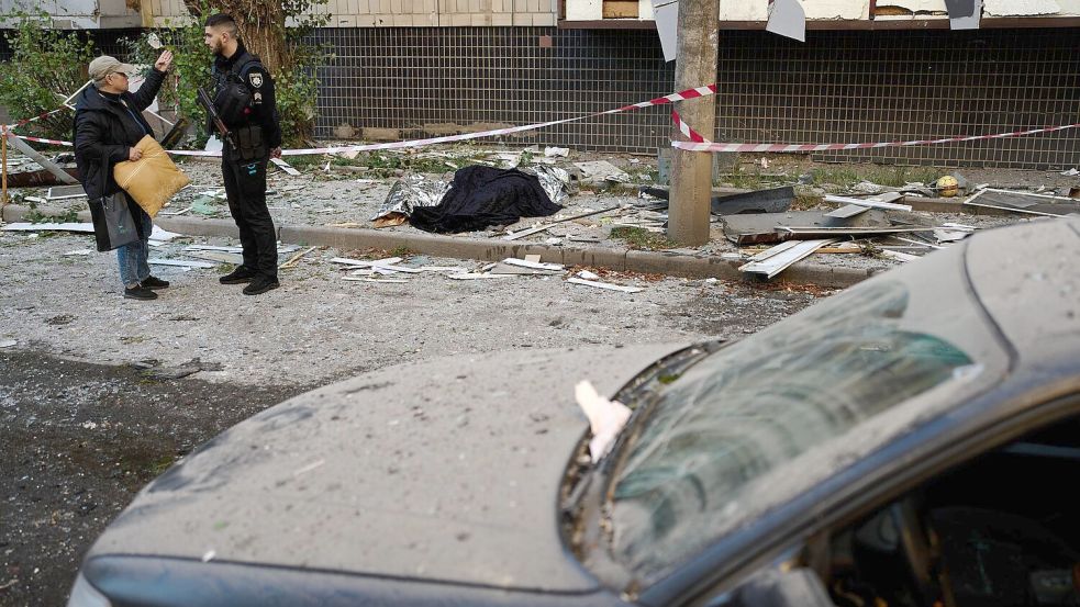 Die ukrainischen Behörden meldeten viele Tote und Verletzte nach russischen Angriffen auf die Hauptstadt Kiew. Foto: Francisco Seco