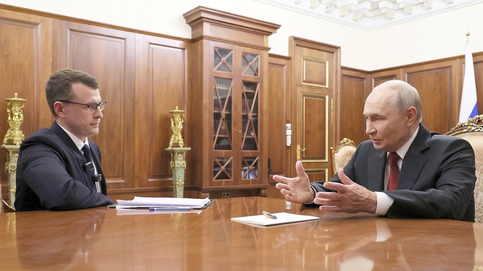 Kremlchef Wladimir Putin hat der Ukraine mit harten Antworten gedroht auf die jüngsten Drohnenangriffe auf russische Ziele. Foto: Mikhail Metzel