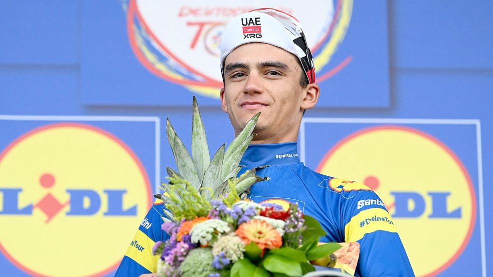 Der Mexikaner Isaac del Toro hat die Deutschland Tour gewonnen. Foto: Uli Deck