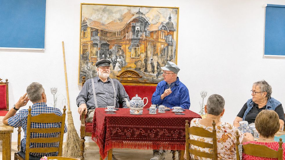 Viel zu lachen gab es beim jüngsten Klönabend im Fehn- und Schiffahrtsmuseum. Foto: Heike Heselmeyer