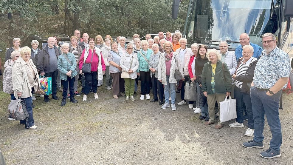 Ein Erinnerungsfoto vom Ausflug zur Waldbühne Ahmsen. Foto: Privat