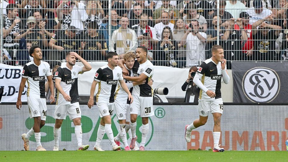 Welch ein furioser Bundesliga-Start der SV Elversberg. Foto: Harald Tittel