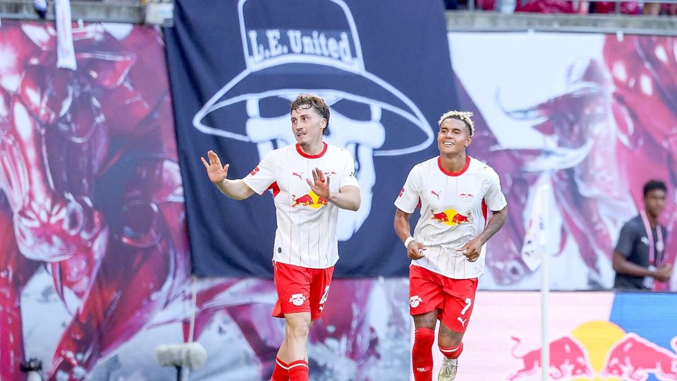 Rocco Reitz (l) traf gegen seinen Ex-Club. Foto: Jan Woitas