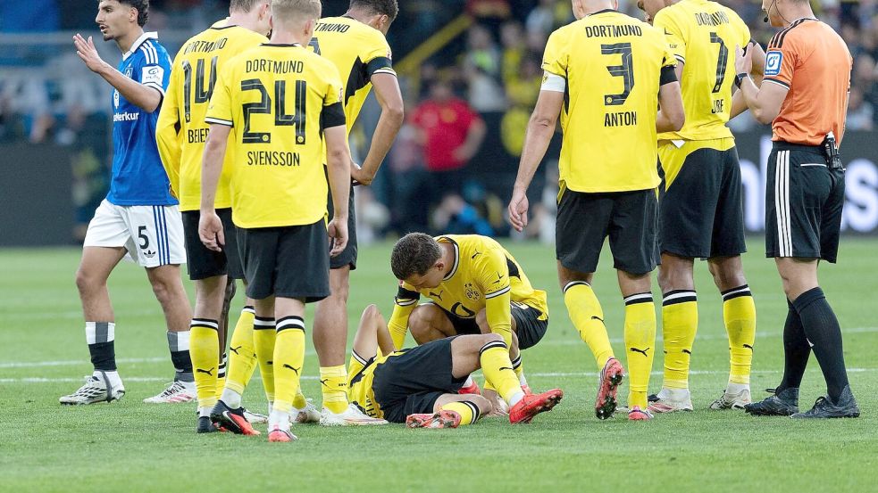 Der BVB sorgt sich um Giannis Konstantelias. Foto: Fabian Strauch