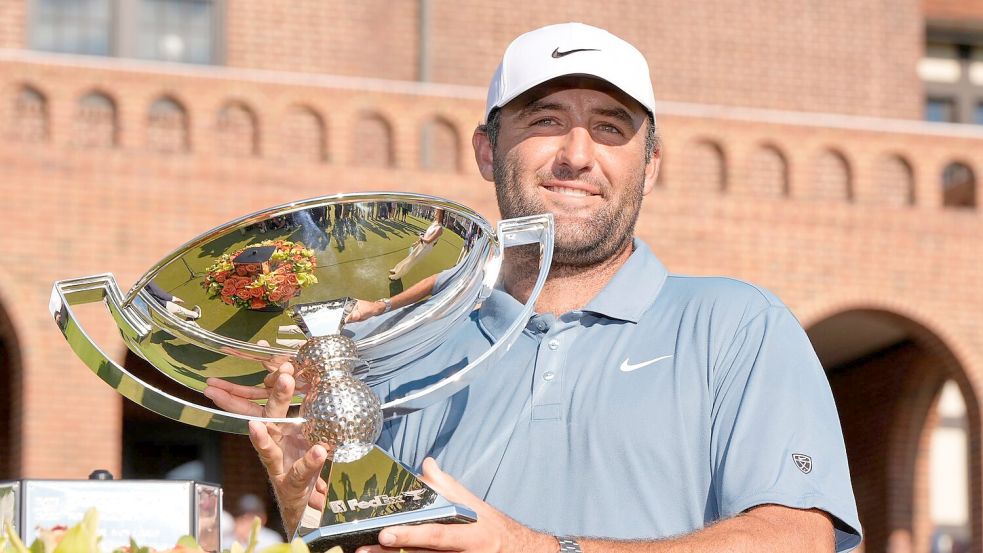 US-Golfstar Scottie Scheffler gewann in Atlanta die Tour Championship. Foto: Mike Stewart