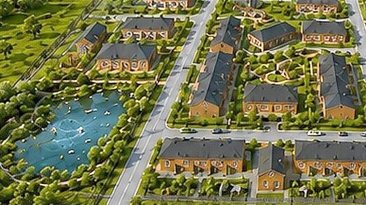 Vorgesehen ist eine generationenübergreifende Wohnform mit unterschiedlichen Wohnungsangeboten, ergänzt durch Gemeinschafts-, Betreuungs- und Freizeitangebote. Planskizze: Gemeinde Jemgum/ABC Wohnen GmbH
