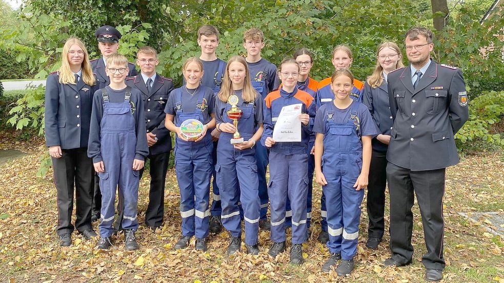 Die Sieger des diesjährigen Wettbewerbs kommen aus Holterfehn. Foto: Jugendfeuerwehr Folmhusen