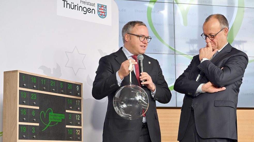 In Thüringen regiert die CDU schon mit Hilfe der Linken. (Archivbild) Foto: Martin Schutt