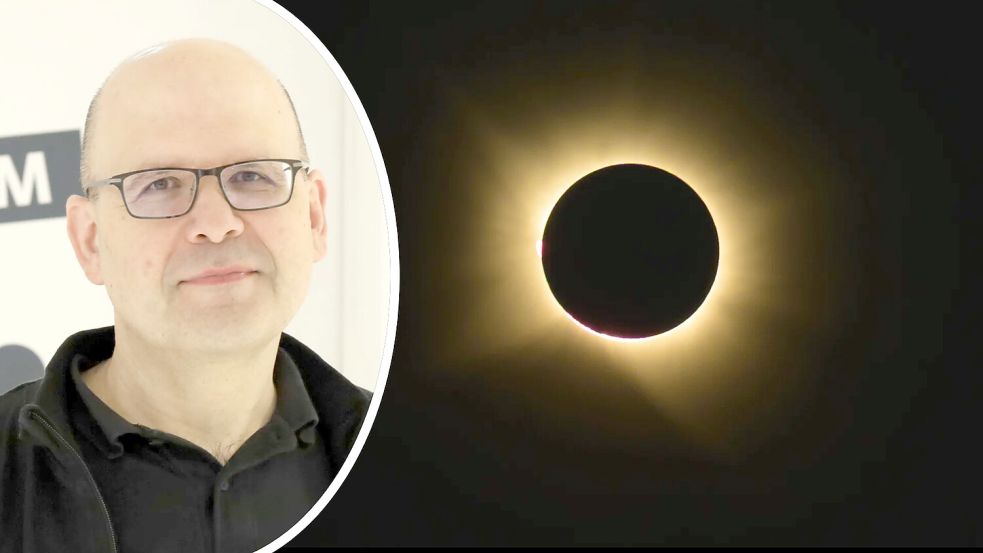 Mitte August hat Thorsten Ratzka, Leiter des Planetariums in Osnabrück, die totale Sonnenfinsternis in Spanien beobachtet. Jetzt erzählt er von dem Ereignis. Foto: Thomas Wübker, IMAGO/SOPA Images