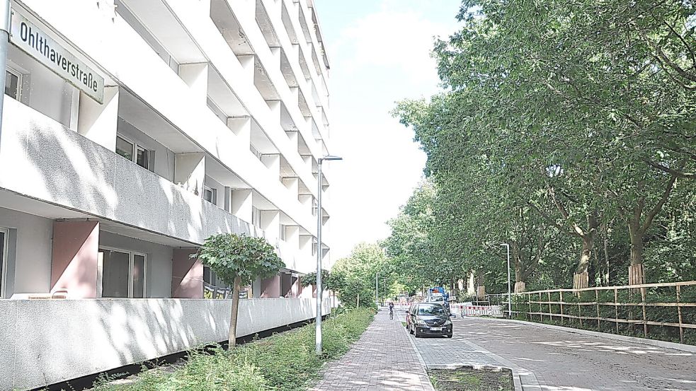 Die Ohlthaverstraße ist gesperrt. Die Arbeiten haben sich verzögert. Foto: Bodo Wolters