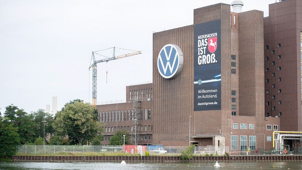 Baustelle VW: Stammwerk in Wolfsburg vor der Aufsichtsratssitzung am 4. September Foto: Julian Stratenschulte/dpa