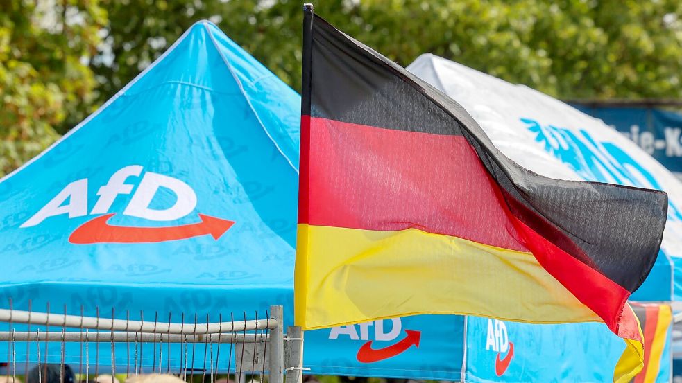 Die AfD liegt in den Umfragen vor der Wahl in Sachsen-Anhalt klar vorn. (Archivbild) Foto: Peter Gercke