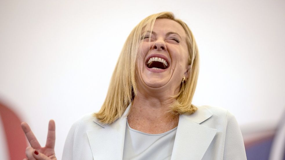 Im Wahlkampf vor knapp vier Jahren gab sich Meloni radikal. (Archivbild) Foto: Oliver Weiken