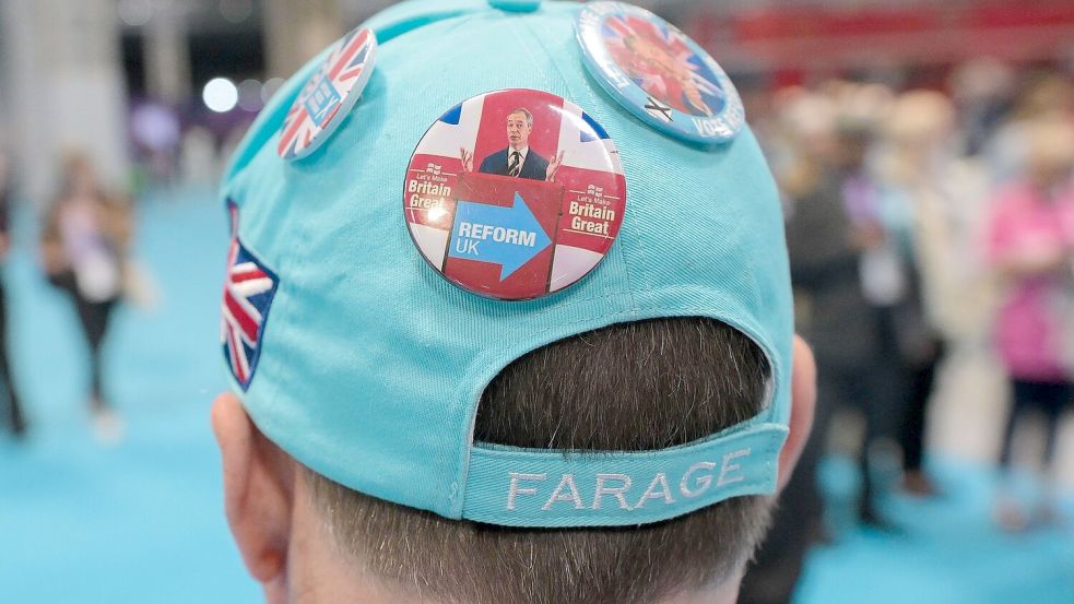 Unter den Parteimitgliedern sind etliche Fans von Farage. Foto: Thomas Krych