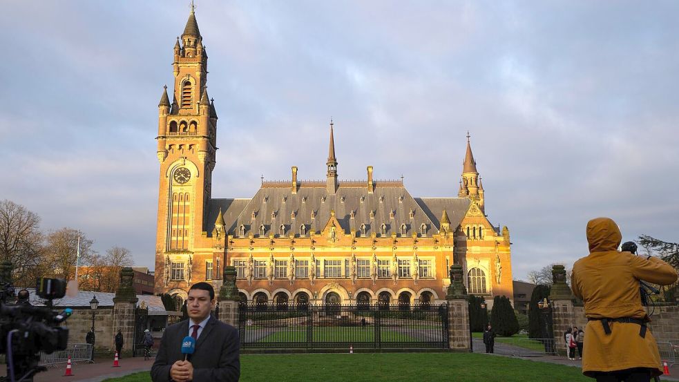 Deutsche Rüstungsexporte an Israel stehen beim Internationalen Gerichtshof in Den Haag auf dem Prüfstand. (Archivbild) Foto: Peter Dejong/AP/dpa