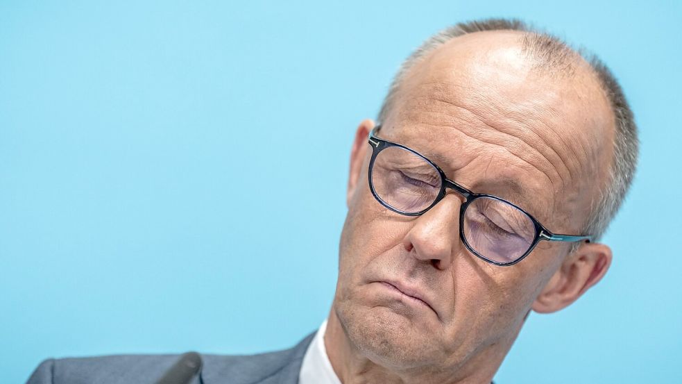 Merz gibt sich nach dem Wahldebakel erschüttert und selbstkritisch. Foto: Michael Kappeler/dpa
