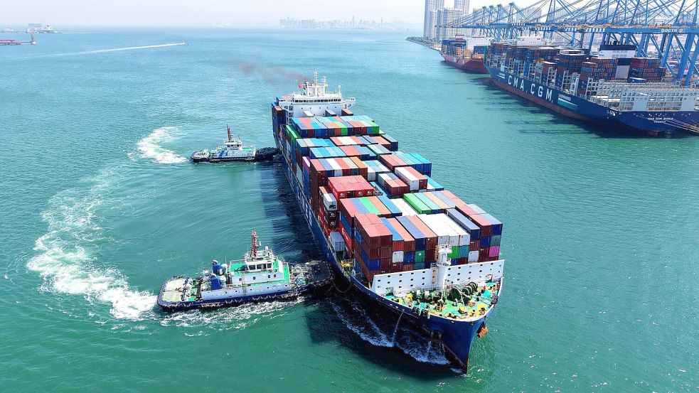 Exporte helfen, Chinas Wirtschaftsmotor weiter anzutreiben. (Symbolbild) Foto: Yu Fangping/XinHua/dpa