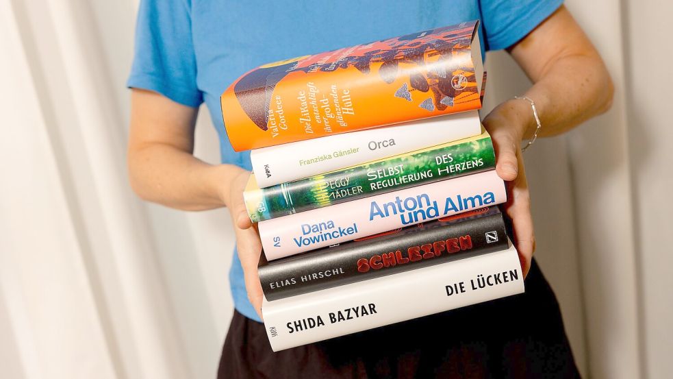 Sechs aus zwanzig: Die Shortlist beim Deutschen Buchpreis steht fest. Foto: Lena Everding/Börsenverein/dpa