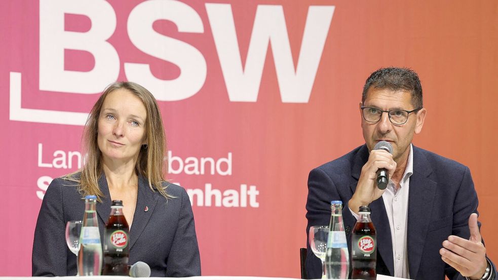 Thomas Schulze und Claudia Wittig (beide BSW) wollen mit der AfD sprechen. (Archivbild) Foto: Peter Gercke