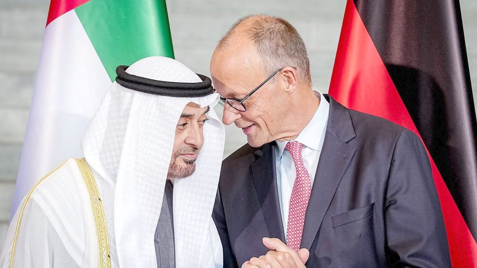 Die Vereinigten Arabischen Emirate wollen ihre Investitionen in die deutsche Wirtschaft mehr als verdoppeln. Foto: Kay Nietfeld/dpa