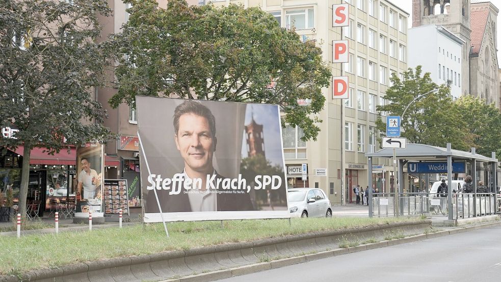 Die SPD steht in Berlin laut einer Infratest-dimap-Umfrage vom Donnerstag bei zwölf Prozent - die Daten wurden aber zumindest überwiegend vor Bekanntwerden der Ermittlungen erhoben. (Archivbild) Foto: Manuel Genolet
