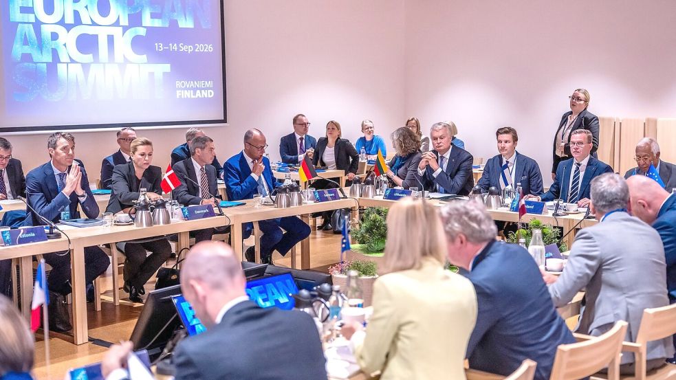 Wie positioniert sich die EU im Großmachtwettbewerb um Einfluss in der Arktis? Dies war eine der zentralen Fragen beim Gipfel. Foto: Michael Kappeler/dpa