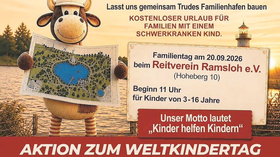Der Reitverein Ramsloh wirbt mit diesem Poster für seinen Familientag. Foto: Privat