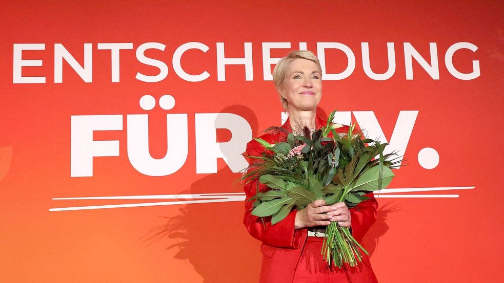 Schwesig: Alte und neue Ministerpräsidentin? Foto: Bernd Wüstneck/dpa