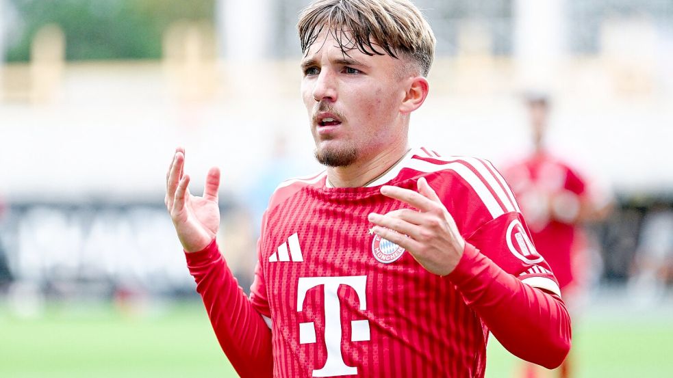 Lennart Karl wird erst in der kommenden Woche wieder zur Nationalmannschaft kommen. (Archivbild)  Foto: Uwe Anspach/dpa