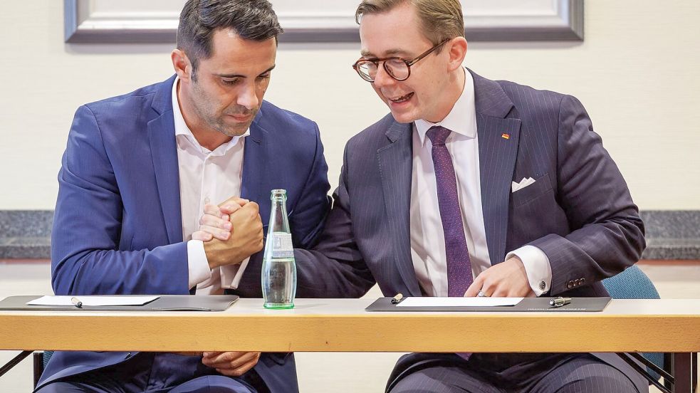 Der bisherige Landesvorsitzende der CDU, Daniel Peters, erklärt nach dem Wahldebakel in MV seinen Rücktritt - Philipp Amthor übernimmt den Posten kommissarisch. Foto: Jens Büttner/dpa