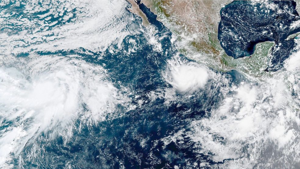 „Polo“ wird in den nächsten Tagen voraussichtlich die höchste Hurrikanstärke erreichen. Foto: Uncredited/NOAA/AP/dpa