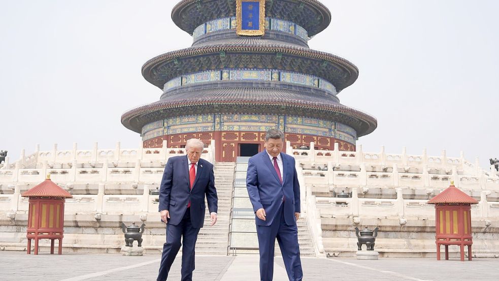 Xi brachte Trump an bedeutende Orte Pekings (Archivbild). Foto: Mark Schiefelbein/AP/dpa