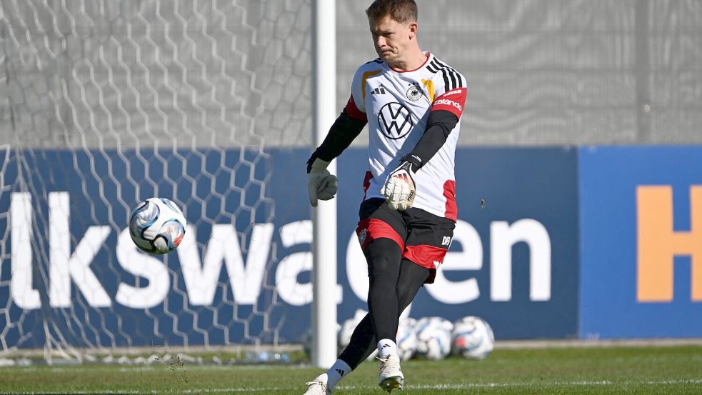 Torwart Alexander Nübel steht vor seinem vierten Länderspieleinsatz. Foto: Federico Gambarini/dpa