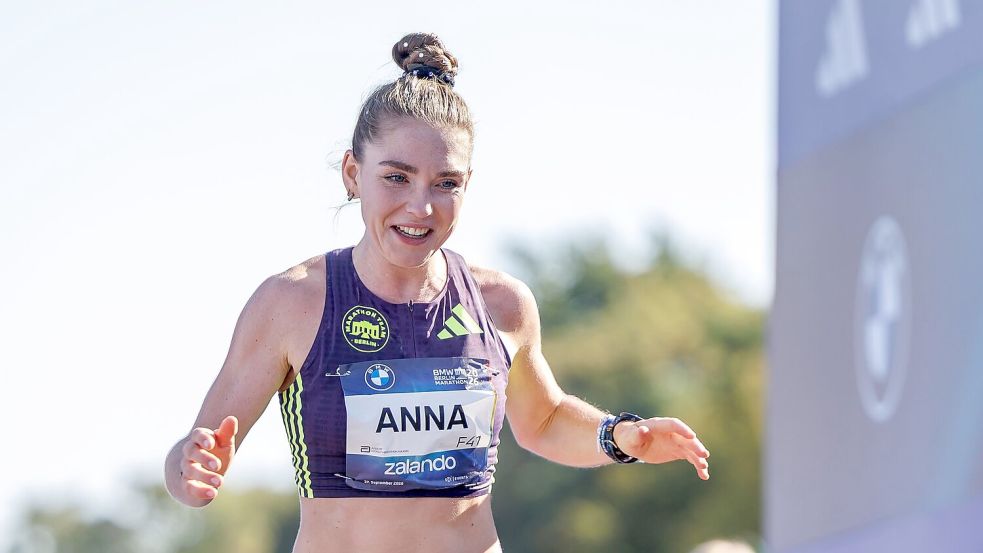 Anna Langerwisch war die schnellste Deutsche beim Berlin-Marathon. Foto: Andreas Gora/dpa