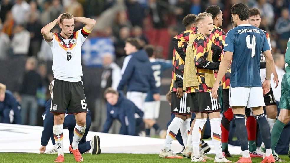 Der DFB-Kapitän ist wieder einmal Symbolfigur einer DFB-Niederlage.  Foto: Sven Hoppe/dpa