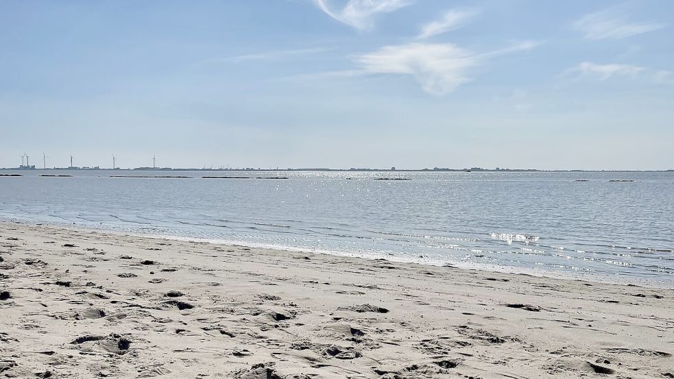 Kann in Emden an der Knock noch die Sonne genossen oder gebadet werden, wenn der Militärhafen kommt? Foto: Hauke Eilers-Buchta
