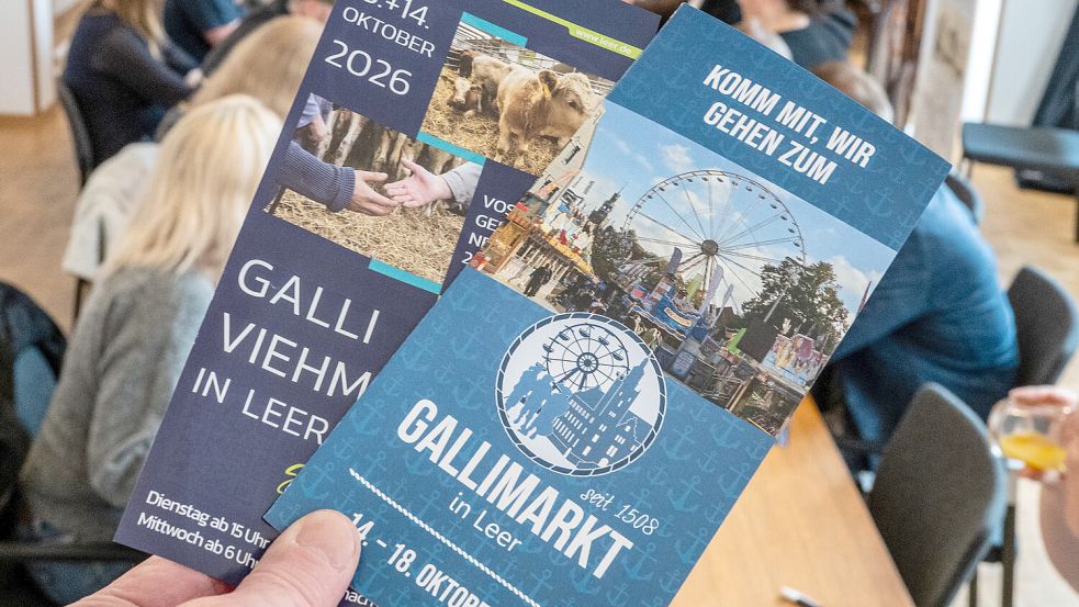 In Leer wird ab dem 14. Oktober wieder der Gallimarkt gefeiert. Foto: Klaus Ortgies