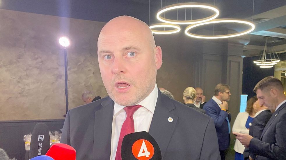 Ministerpräsident Kulbergs hat mit seinem Bündnis die Wahl in Lettland klar gewonnen. Foto: Alexander Welscher/dpa