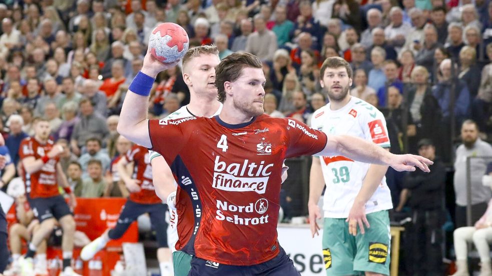 Spielte acht Jahre für die SG Flensburg-Handewitt: Johannes Golla. (Archivbild)  Foto: Michael Hundt/dpa