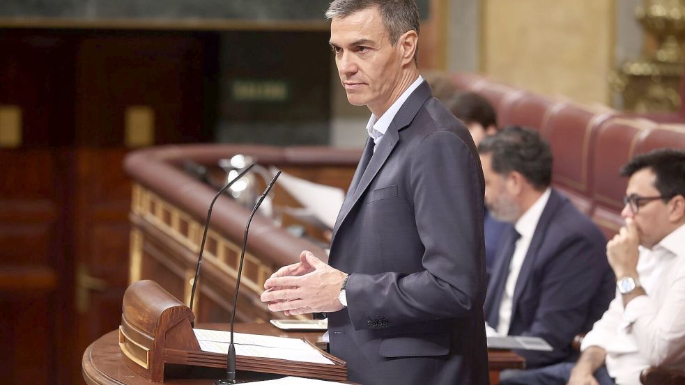 Seine Regierung habe viel erreicht, es blieben aber viele Probleme zu lösen, sagte Sánchez bei seiner Ankündigung. (Archivbild) Foto: Eduardo Parra/EUROPA PRESS/dpa