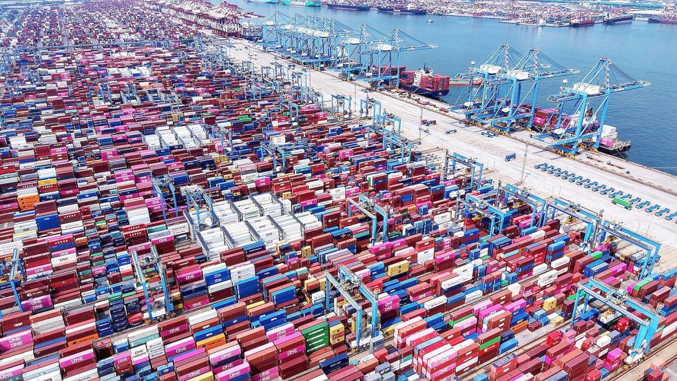 Die EU hat ein enormes Handelsdefizit gegenüber China. (Archivbild) Foto: Uncredited/CHINATOPIX via AP/dpa