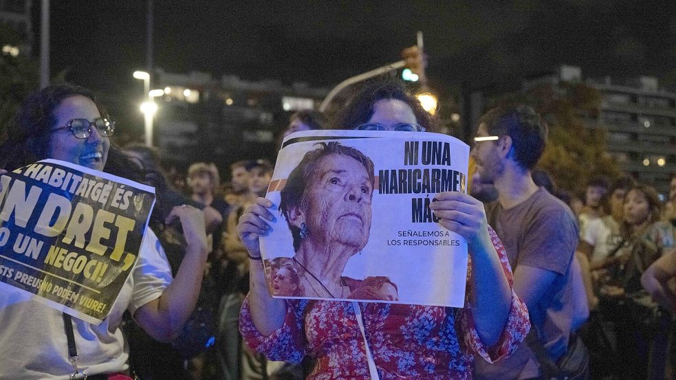 Die Proteste hatten sich an der Zwangsräumung der Wohnung von Maricarmen am 23. September entzündet. Foto: dpa/ZUMA Press Wire/Matteo Secci
