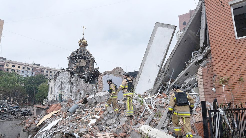 Die ostukrainische Frontstadt Kramatorsk erlebt immer wieder schwere russische Angriffe. (Archivbild) Foto: Cameron Jones-Manley/ZUMA Press Wire/dpa