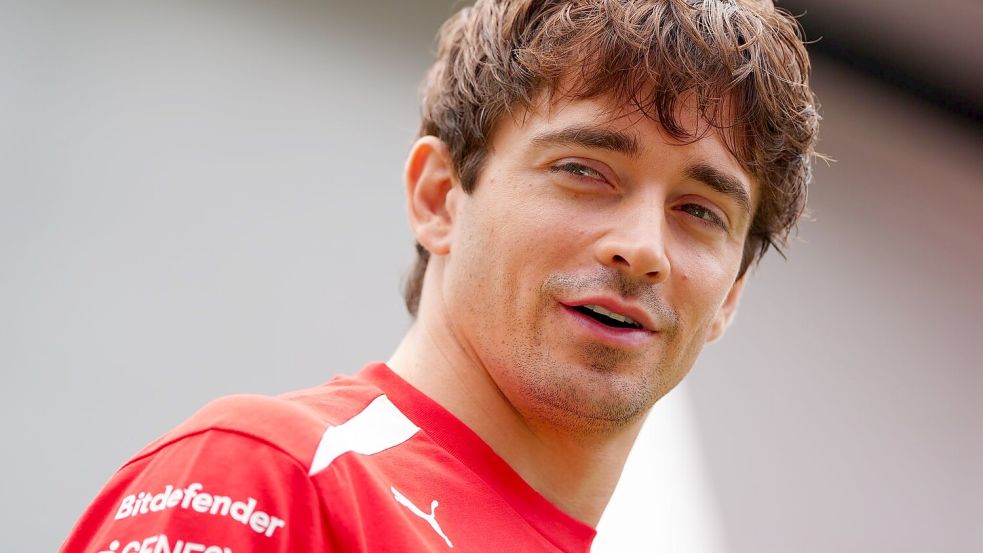 Charles Leclerc freut sich über jede Form der Abkühlung. Foto: David Davies/PA Wire/dpa