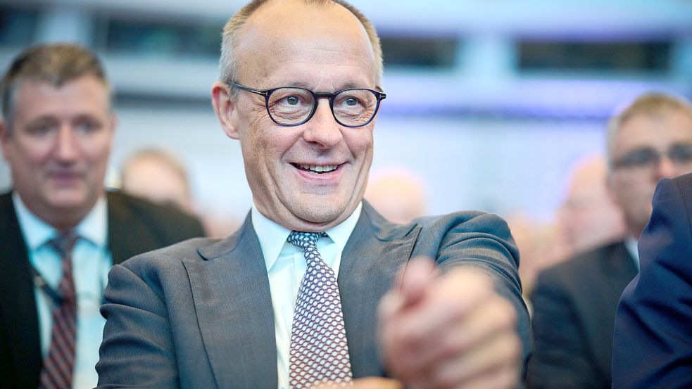 Jetzt kommen die Sozialreformen, wenn es nach ihm geht. Friedrich Merz verbreitet beim Arbeitgebertag Zuversicht. Foto: dpa/ Bernd von Jutrczenka