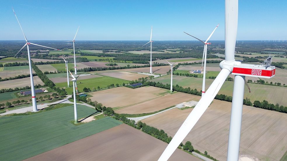 Im Juni ging mit dem Windpark Meppen das bislang größte Repowering-Projekt der Enova-Unternehmensgeschichte ans Netz. Foto: Enova