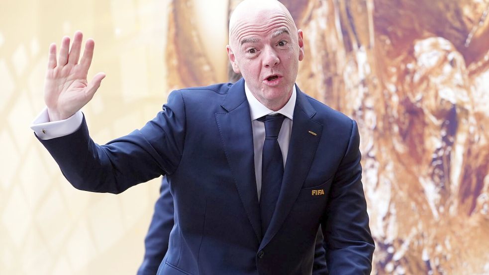 Gianni Infantino empfing die Mitglieder des FIFA-Councils in Zürich. (Archivbild)  Foto: Bradley Collyer/PA Wire/dpa
